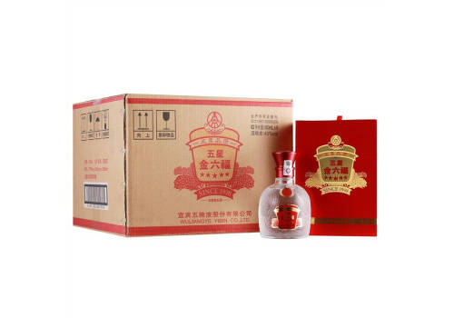45度金六福红五星白酒450mlx6瓶整箱市场价多少钱？