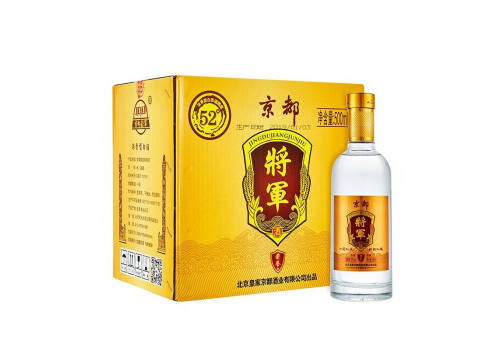 52度京都将军荣誉白酒500mlx6瓶整箱价格？