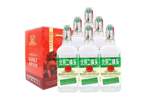 42度永丰牌北京二锅头出口小方瓶经典绿标500mlx6瓶整箱价格？