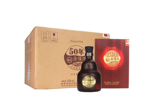 52度浏阳河50年白酒475mlx6瓶整箱市场价多少钱？