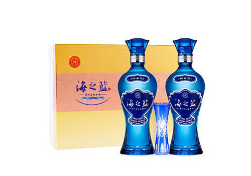42度洋河蓝色经典白酒海之蓝480mlx2瓶礼盒装价格多少钱？