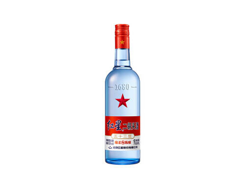 53度北京红星蓝瓶二锅头酒绵柔8陈酿750ml多少钱一瓶？
