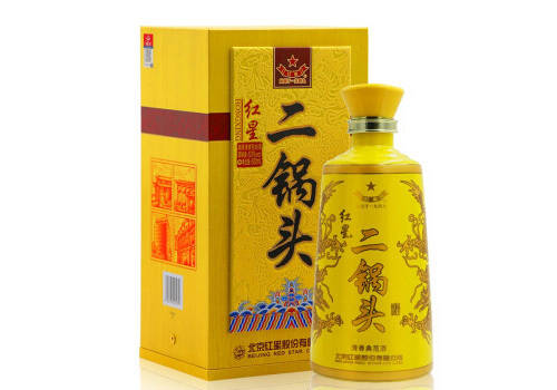 53度北京红星二锅头酒清香典范黄盒500ml多少钱一瓶？