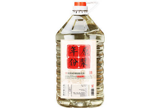 53度贵州茅台镇汉伯年份原浆酱香型白酒5L桶装价格多少钱？