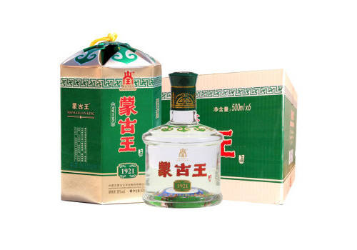 38度蒙古王浓香型白酒绿包500mlx6瓶整箱价格？