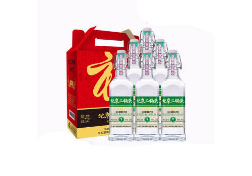 42度华都北京二锅头酒出口型国际小方瓶绿标6瓶整箱价格？