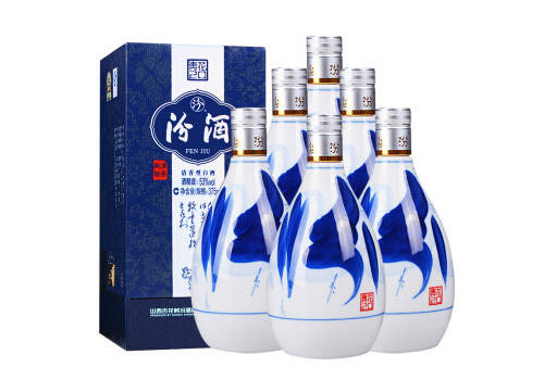 53度山西汾酒集团青花20清香型白酒375mlx6瓶整箱价格？