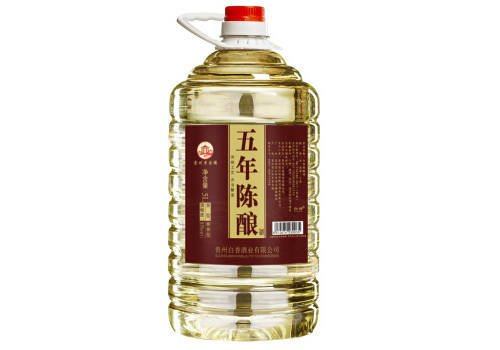 53度贵州茅台镇白香五年陈酿桶装酱香型白酒5L桶装价格多少钱？