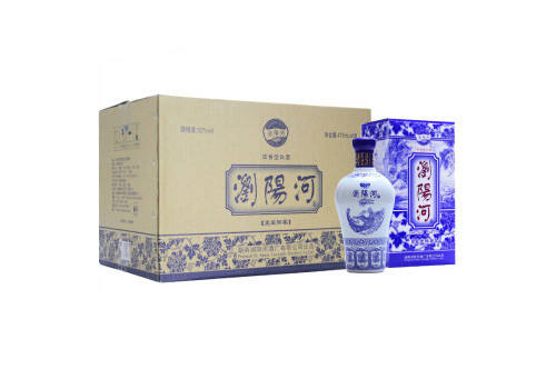 52度浏阳河青花瓷醇香系列五里醇香475mlx6瓶整箱市场价多少钱？