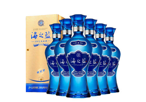 42度洋河蓝色经典海之蓝型浓香型白酒375mlx6瓶整箱价格？