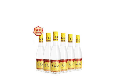 42度山西杏花村玻瓶清香型白酒450mlx6瓶整箱价格？