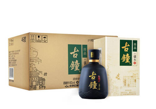 46度北京红星二锅头酒珍品古钟黑瓷瓶整6瓶整箱价格？