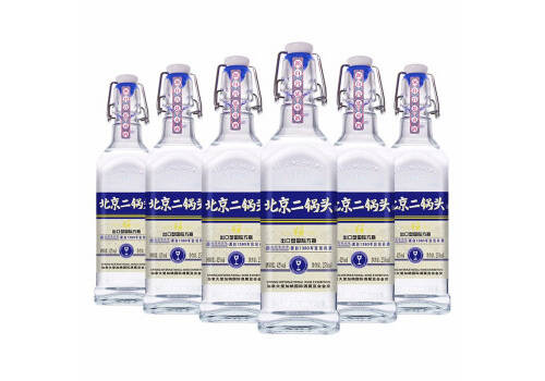42度华都北京二锅头酒出口型国际小方瓶蓝标258mlx6瓶整箱价格？