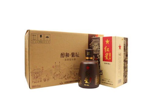 43度北京红星百年醇和紫坛兼香型白酒6瓶整箱价格？