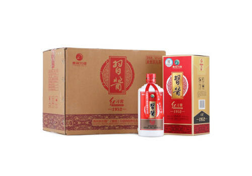 53度贵州习酒红习酱1952酱香型白酒500mlx6瓶整箱价格？