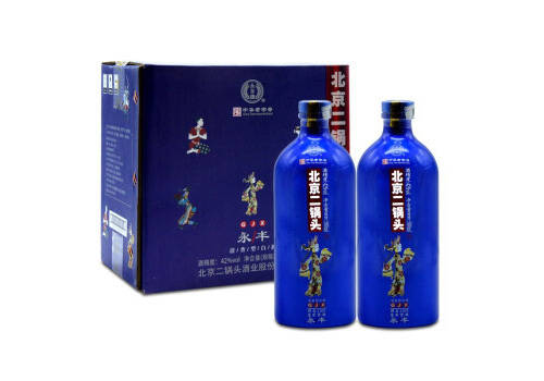 42度永丰牌北京二锅头酒皮影戏蓝色500mlx6瓶整箱价格？
