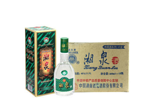 48度酒鬼酒湘泉酒绿盒1998年老酒12瓶整箱价格？