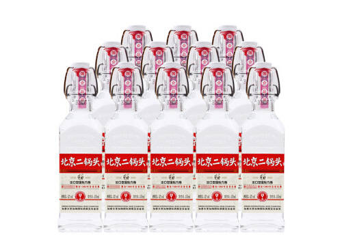 42度华都北京二锅头酒出口型国际小方瓶红标12瓶整箱价格？