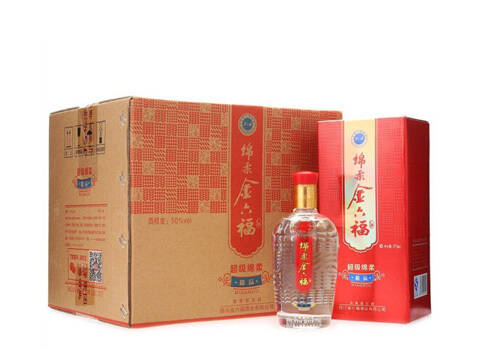 50度金六福超级绵柔精品白酒375mlx6瓶整箱市场价多少钱？
