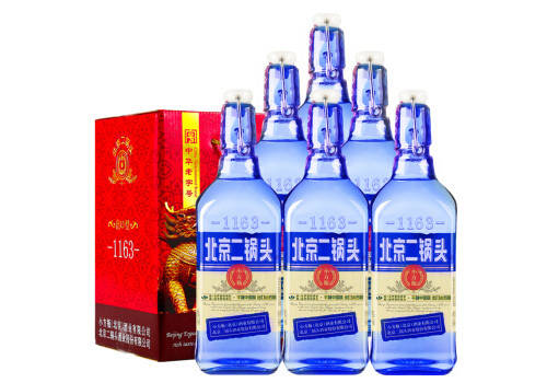 42度永丰牌北京二锅头酒出口小方瓶蓝瓶500mlx6瓶整箱价格？