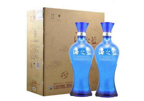 42度洋河蓝色经典海之蓝白酒1000mlx2瓶礼盒装价格多少钱？