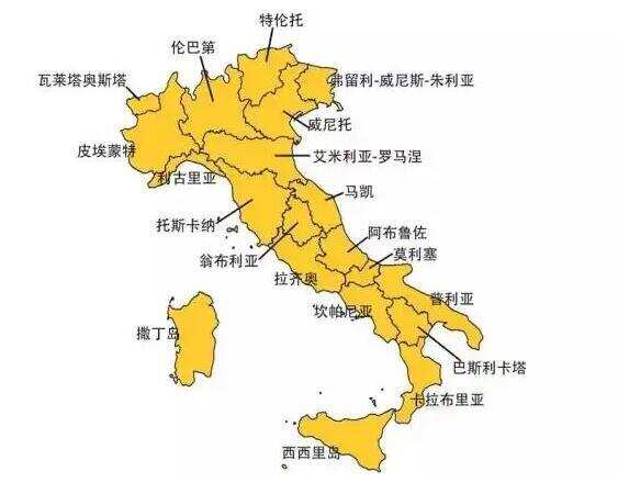 意大利葡萄酒产区特点有哪些，以皮埃蒙特/托斯卡纳/威尼托最典型
