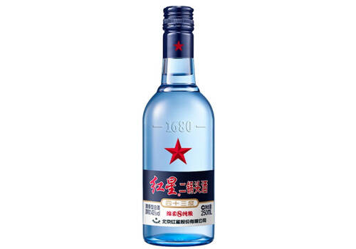43度北京红星二锅头绵柔8陈酿清香型白酒250ml多少钱一瓶？