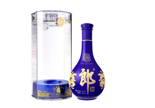 53度郎酒青花郎酱香型白酒亚克力透明包装500ml多少钱一瓶？