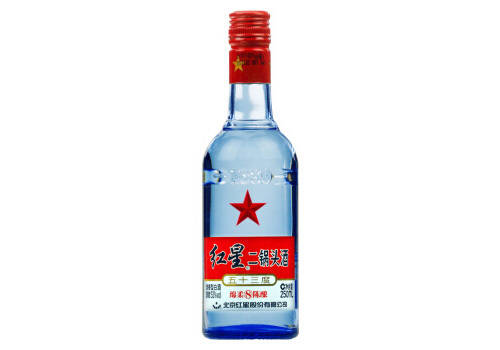 53度北京红星二锅头酒绵柔8陈酿蓝瓶250ml多少钱一瓶？