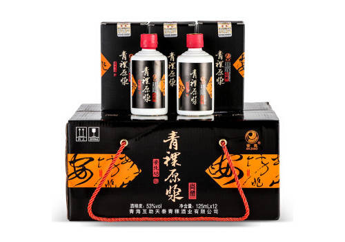 53度安兆坊尚醴青稞酒125mlx12瓶整箱价格表