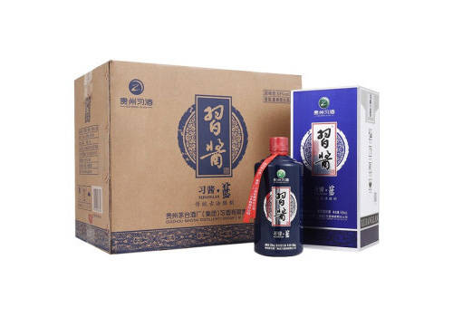 53度贵州习酒习酱蓝酱香型白酒500mlx6瓶整箱价格？