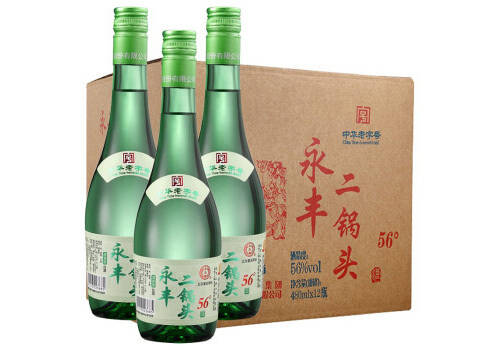 56度永丰牌北京二锅头清雅绿波480mlx12瓶整箱价格？