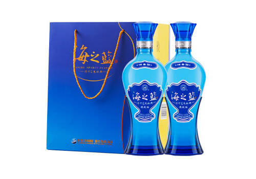 42度洋河蓝色经典海之蓝白酒520mlx2瓶礼盒装价格多少钱？
