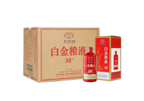 38度贵州茅台白金粮液酒500mlx6瓶整箱价格？