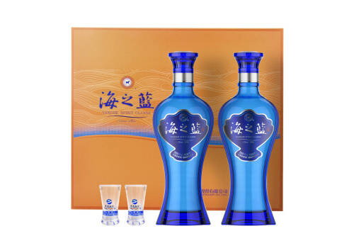 42度洋河蓝色经典海之蓝白酒480mlx2瓶礼盒装价格多少钱？