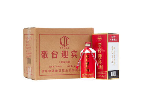 53度贵州茅台镇敬台迎宾酱香型白酒500mlx6瓶整箱价格？