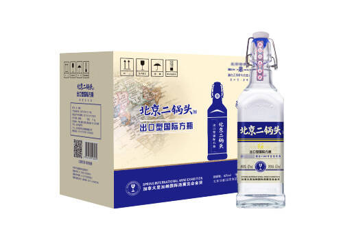 42度华都北京二锅头酒出口型国际方瓶蓝标12瓶整箱价格？