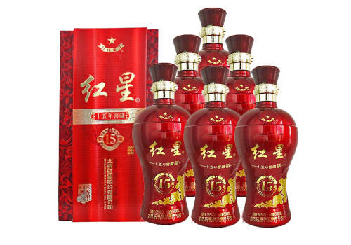 38度北京红星二锅头酒窖藏15年浓香型白酒6瓶整箱价格？