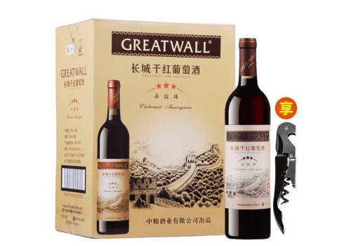 国产长城GreatWall沙城三星美乐干红干红葡萄酒750ml一瓶价格多少钱？