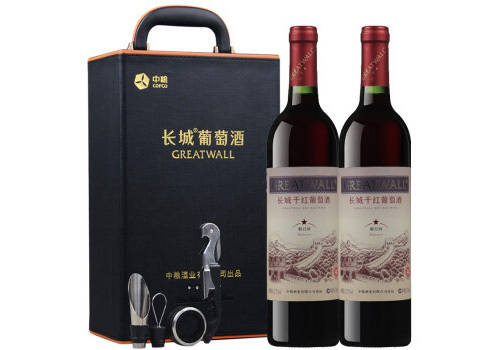国产长城GreatWall出口型精选梅鹿辄干红葡萄酒750mlx2瓶礼盒装价格多少钱？
