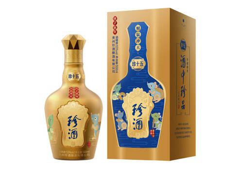 53度贵州珍酒珍十五庚子鼠年酱香型白酒500ml多少钱一瓶？