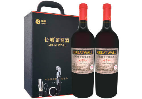 国产长城GreatWall三星赤霞珠干红葡萄酒750mlx2瓶礼盒装价格多少钱？