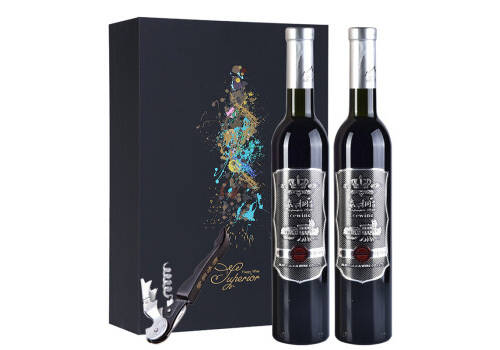 国产拉索尔菲sol vin rouge美乐干红葡萄酒法国原酒进口750mlx2瓶礼盒装价格多少钱？