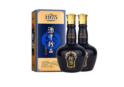 53度贵州珍酒精品1975酱香型白酒500mlx2瓶礼盒装价格多少钱？