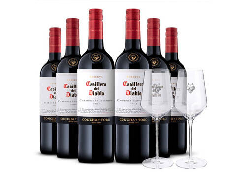 智利干露红魔鬼红葡萄酒卡本妮苏维翁梅洛西拉组合装6瓶整箱价格多少钱？