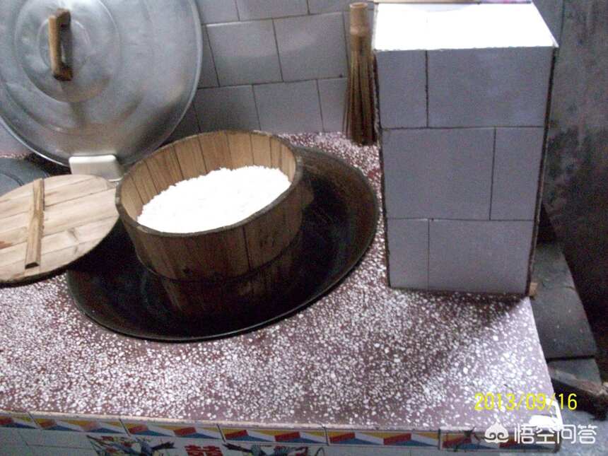大米白酒、米烧的酿造方法（半固态）