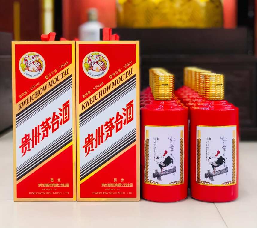 贵州茅台红色鸡年酒丨大师之作，陈酿酒质，特殊的收藏价值
