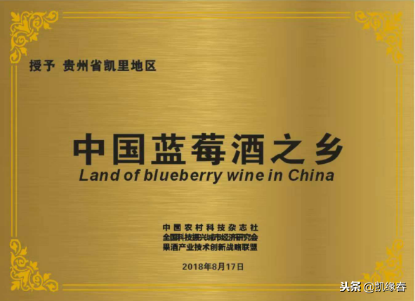 凯缘春蓝莓红酒荣获第11届中国义乌国际森林产品博览会金奖