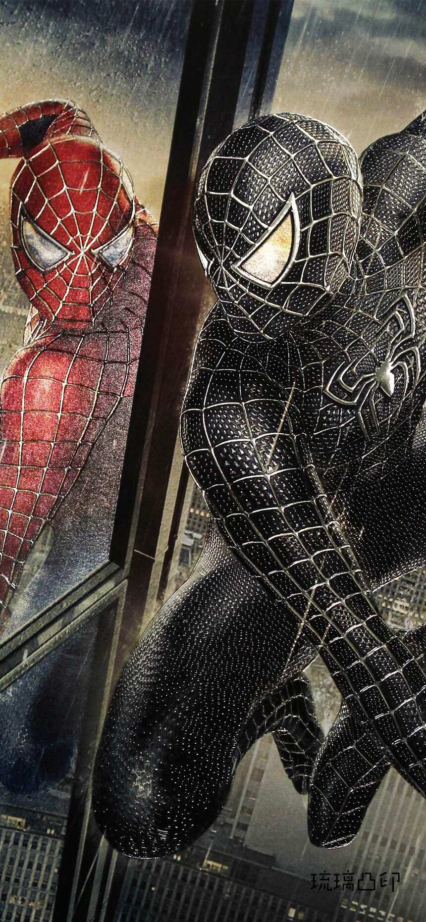 暗黑蜘蛛侠Spider-Man，高清苹果手机 iphoneX壁纸