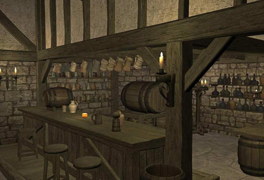 这是中世纪前后欧洲的酒吧，你觉得和电影中所呈现的差距大吗？